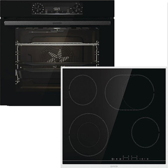 Gorenje BOS6737E06BG + ECT43X (φούρνος 77lt/κεραμικές) (034062901)