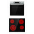 σετ Gorenje BSA6737E15X + ECT641BX (φούρνος 77lt/κεραμικές)