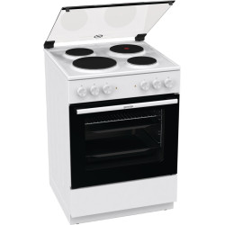 κουζίνα Gorenje GE6A40WB (71lt,ηλεκτρικός φούρνος με Εστίες Εμαγιέ,034064301)