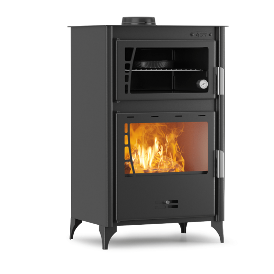 Thermogatz GS 15 OVEN Χαλύβδινη Ξυλόσομπα με Φούρνο (15.6kW Μαύρη)