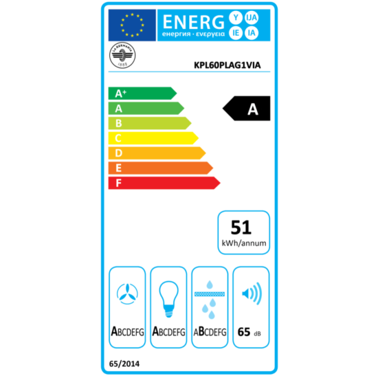 Aπορροφητήρας LA GERMANIA KPL60 P LAG 1 VI A Aπορροφητήρας LA GERMANIA KPL60 P LAG 1 VI A