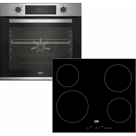 σετ Beko BBIE12300XD + HIC64401T (72lt,ΗΛΕΚΤΡΙΚΟΣ/ΚΕΡΑΜΙΚΗ)